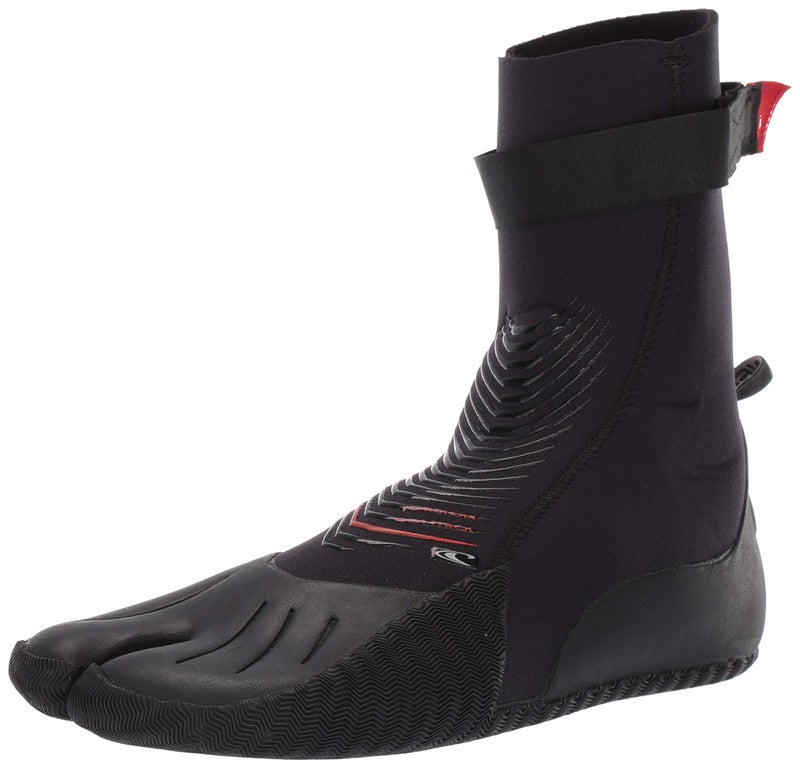 O'Neill Heat 3mm Split Toe Neoprene Boot with Textured Rubber Sole for Cold Water Surfing, Paddleboarding, Snorkeling, and Any Water Activities, Black, 9 - Image 4